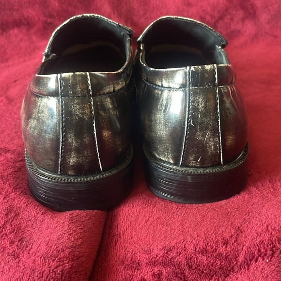 10 1/2 Leather crocodile style black& white ! - Picture 4 of 6